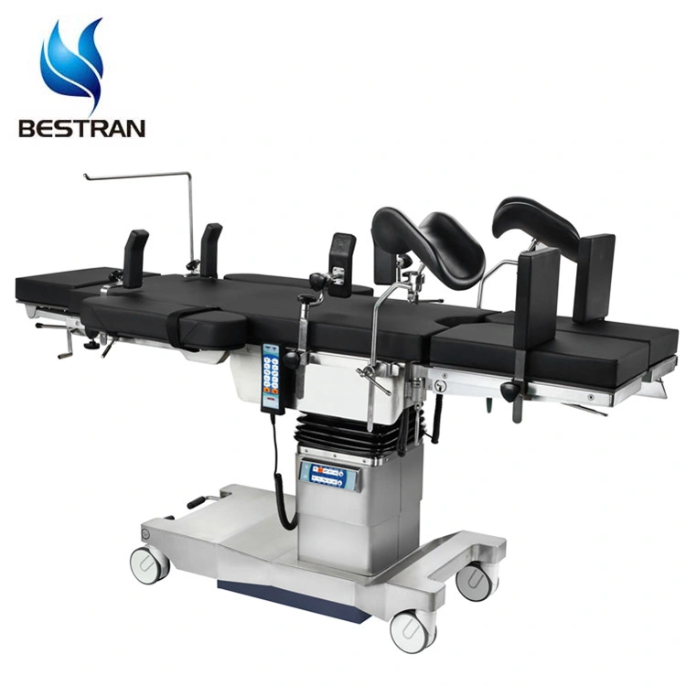 Stainless Steel X-ray C-Arm Sliding 300mm Electric Two Operators Operating Room Bed Surgical Table