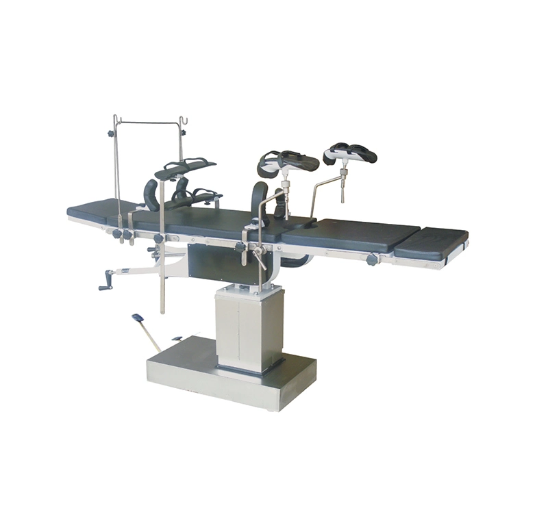 Adjustable Stainless Steel Mobile Hydraulic Surgical Operating Table for Ot Room