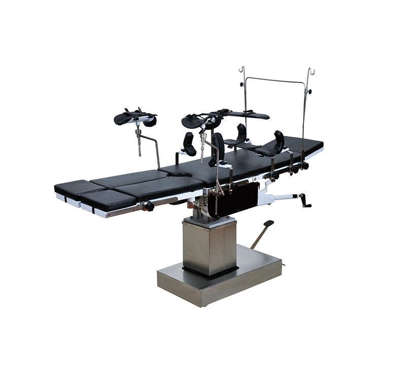 Adjustable Stainless Steel Mobile Hydraulic Surgical Operating Table for Ot Room