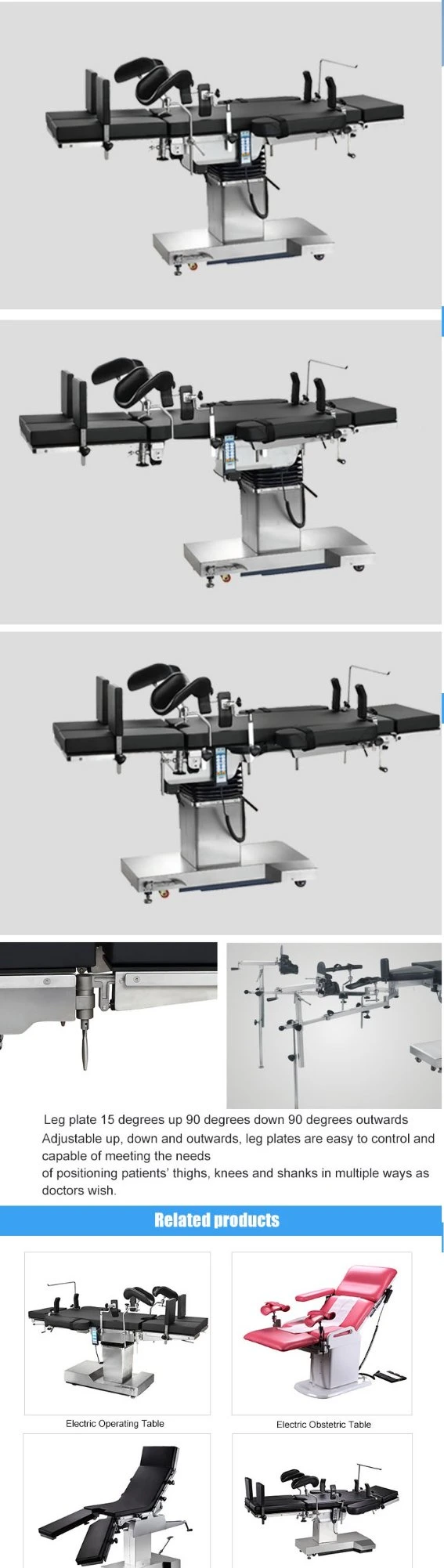 Medical Equipment Factory Price Electric Surgical Operation Table with Sliding for C Arm (HFEOT99)
