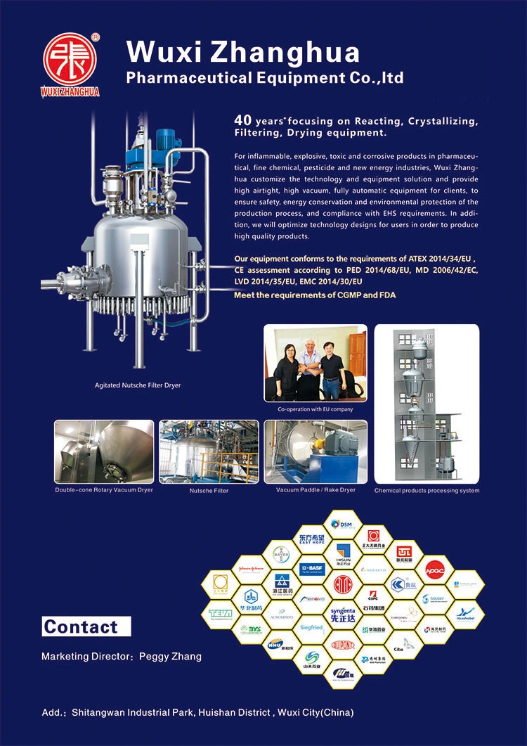 Drying Equipment for Pharmaceutical Filtering Washing Drying Equipment Anfd